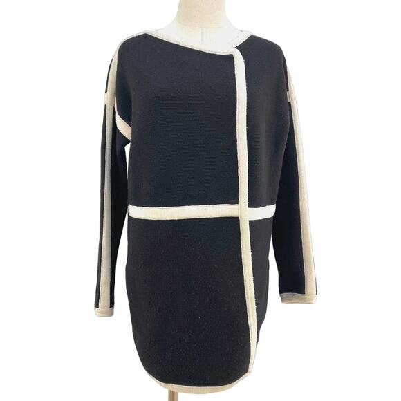 Anthropologie Velvet Everett Wool Long Cardigan Black - Picture 1 of 8